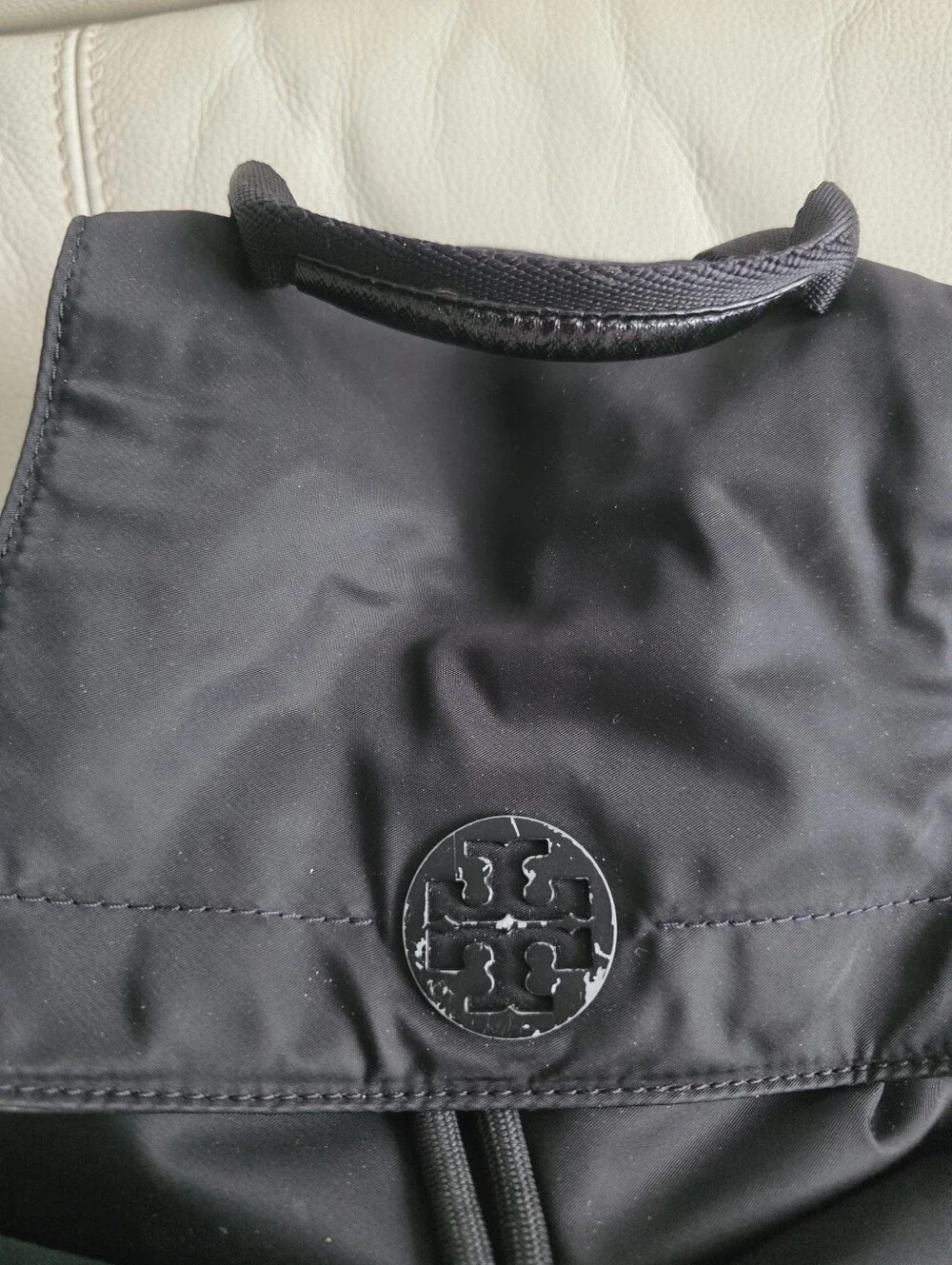 Tory Burch Black Nylon Backpack - Sleek Everyday Bag